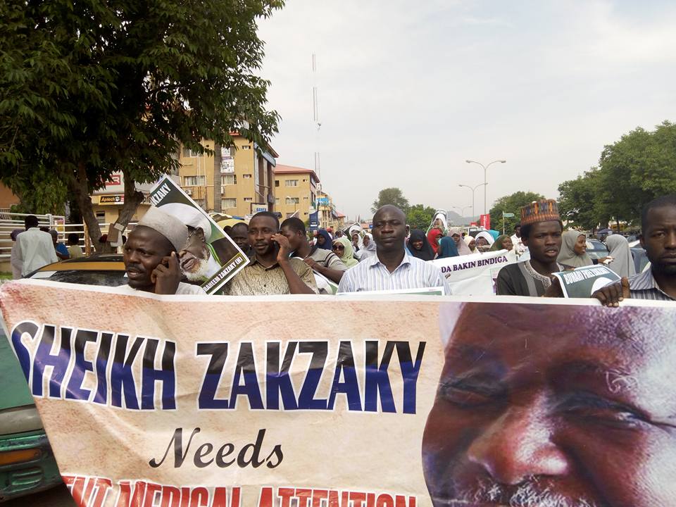  free zakzaky protest in  abuja on 26 feb 